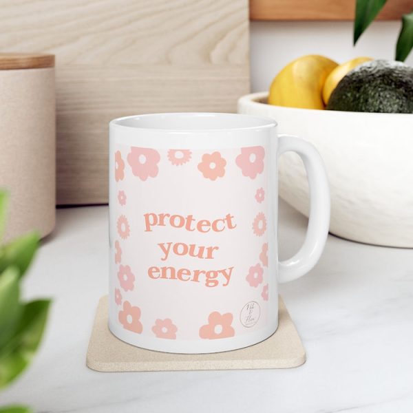 Protect Your Energy Ceramic Mug, 11oz